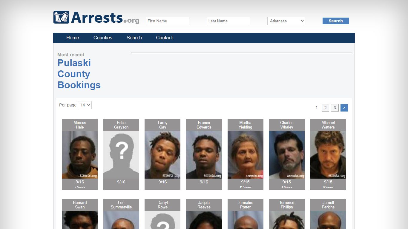 Pulaski County Arrests and Inmate Search